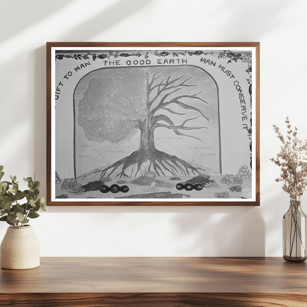 1938 South Louisiana State Fair Agricultural Display Poster - Available at KNOWOL