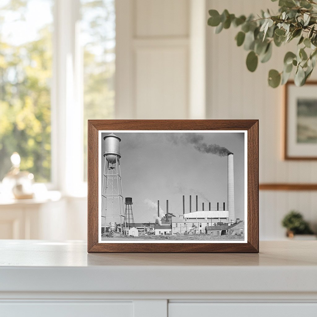 1938 Sugar Mill in Jeanerette Louisiana Historical Photo - Available at KNOWOL