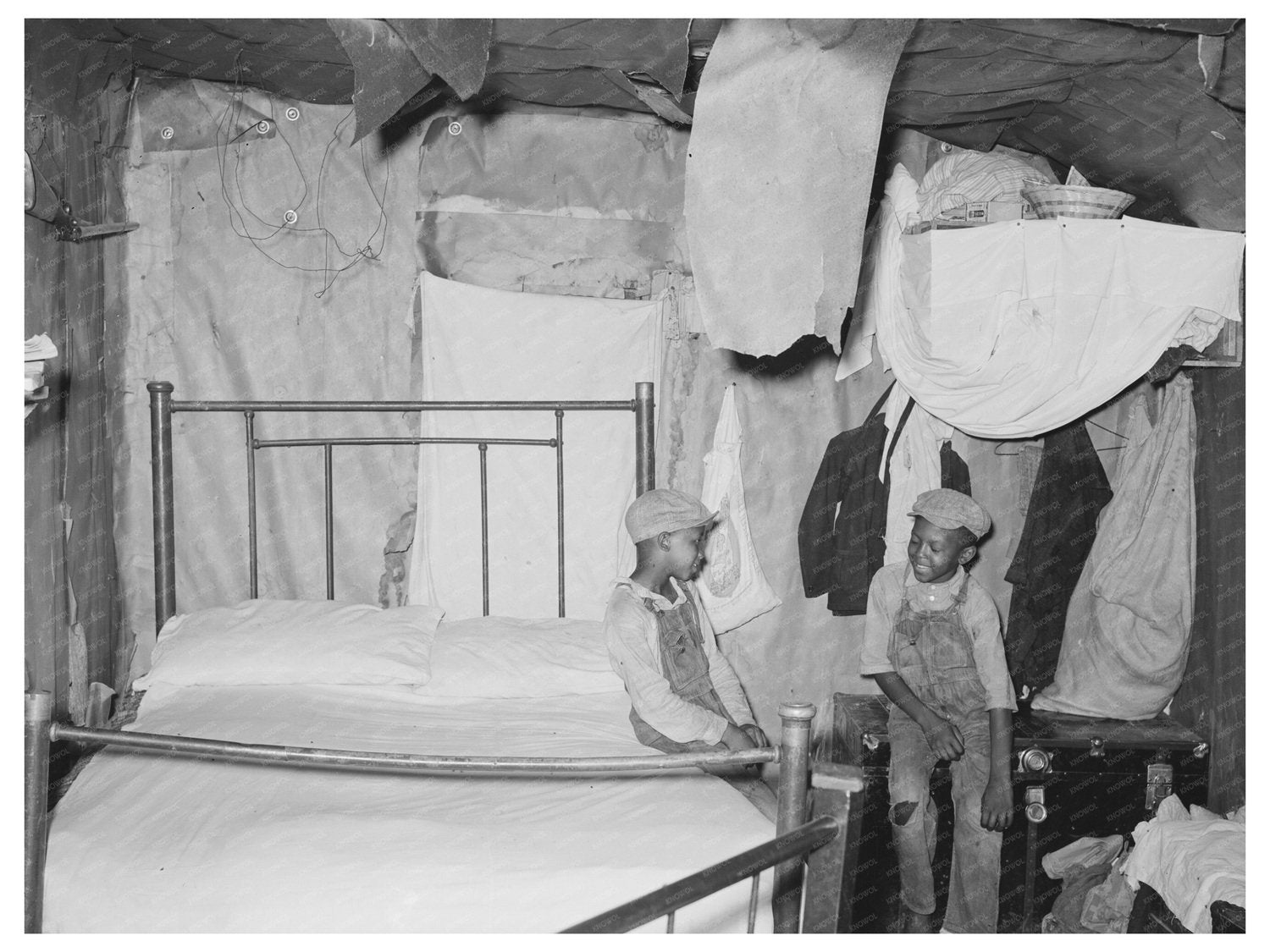 1938 Vintage Bedroom of a Missouri Sharecropper - Available at KNOWOL