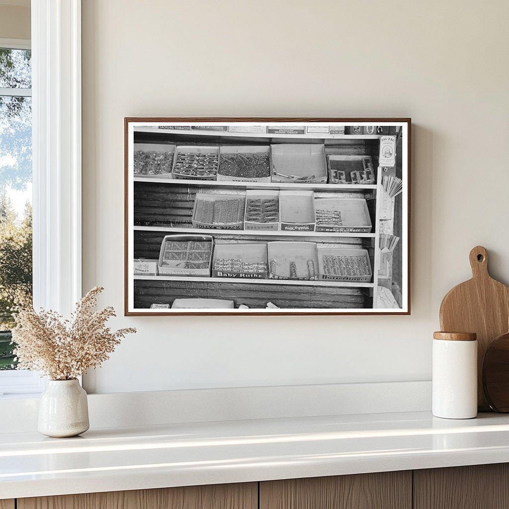 1938 Vintage Candy Store Display in La Forge Missouri - Available at KNOWOL