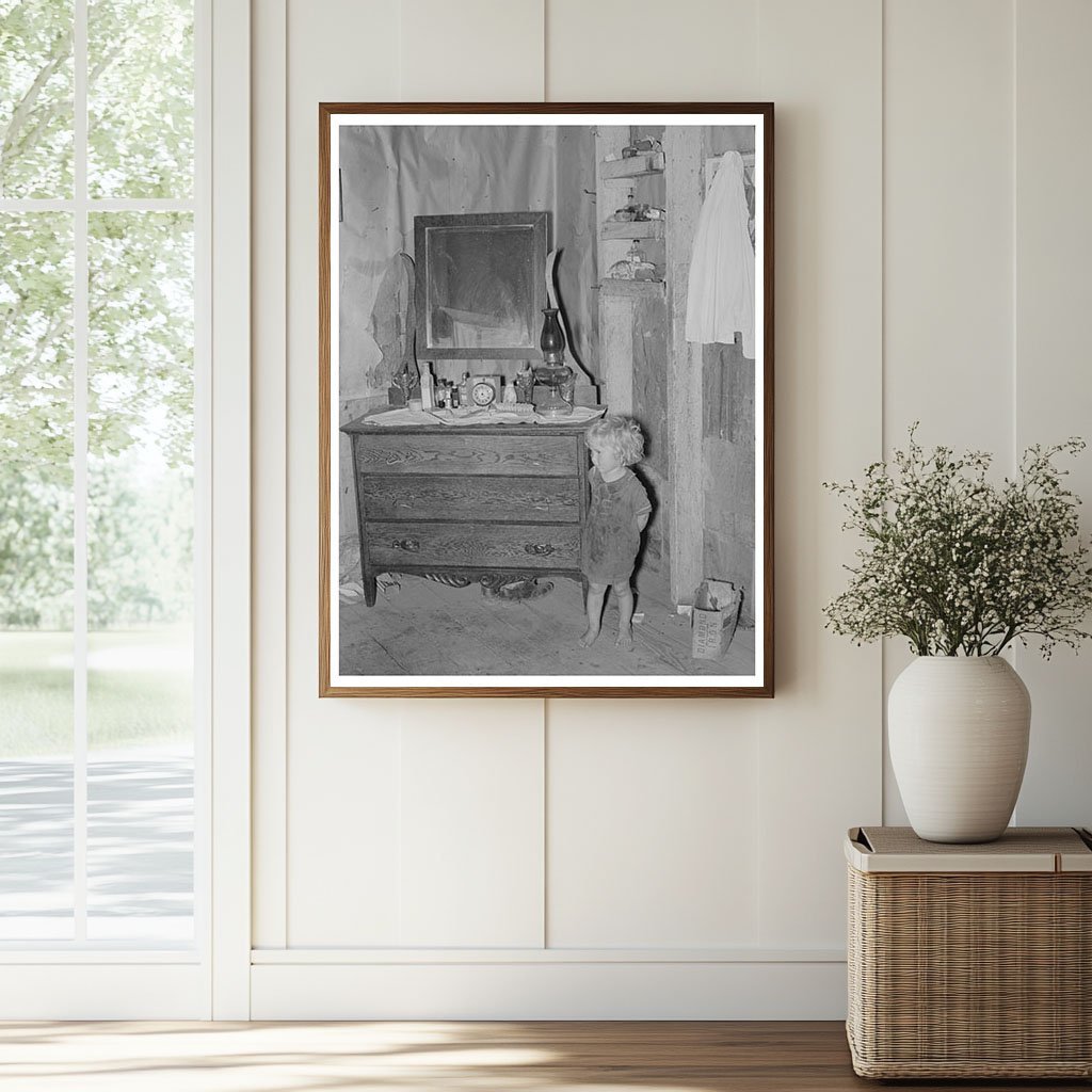 1938 Vintage Image of a Child in Missouri Shack - Available at KNOWOL