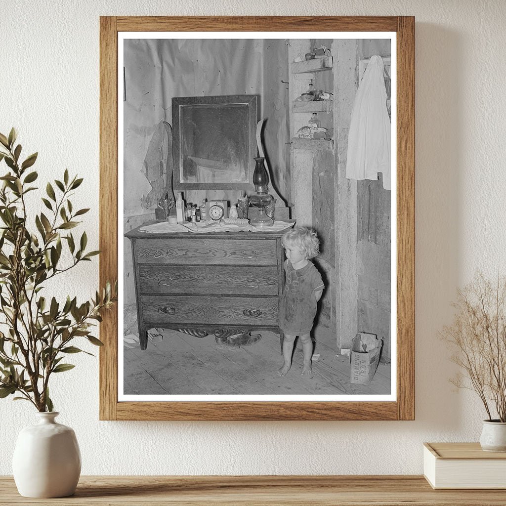 1938 Vintage Image of a Child in Missouri Shack - Available at KNOWOL