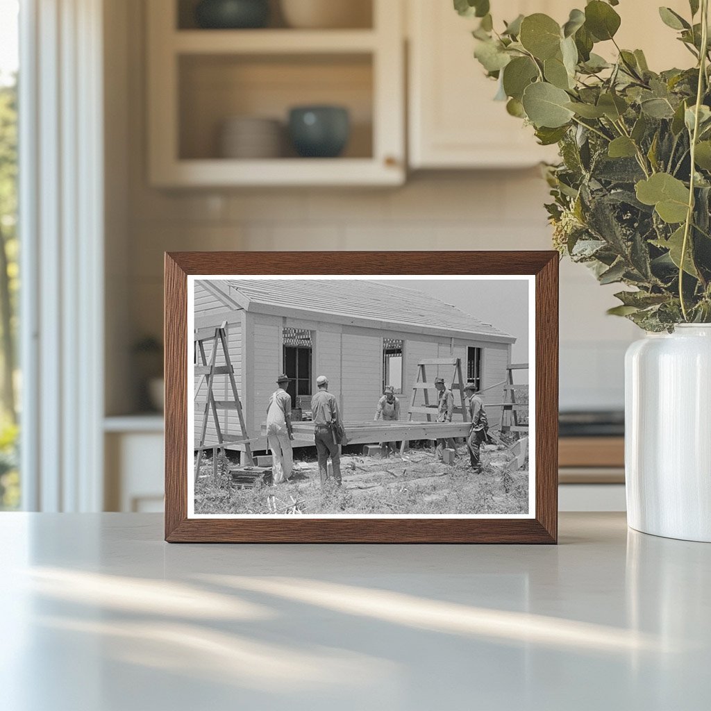 1938 Vintage Photo of Porch Floor Assembly in Missouri - Available at KNOWOL