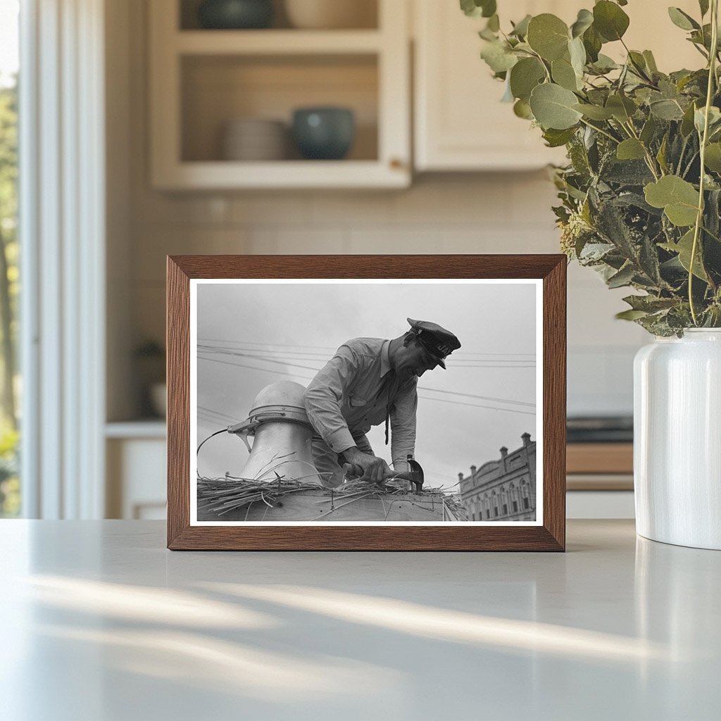 1938 Vintage Photograph of Workers Preparing Rice Festival - Available at KNOWOL