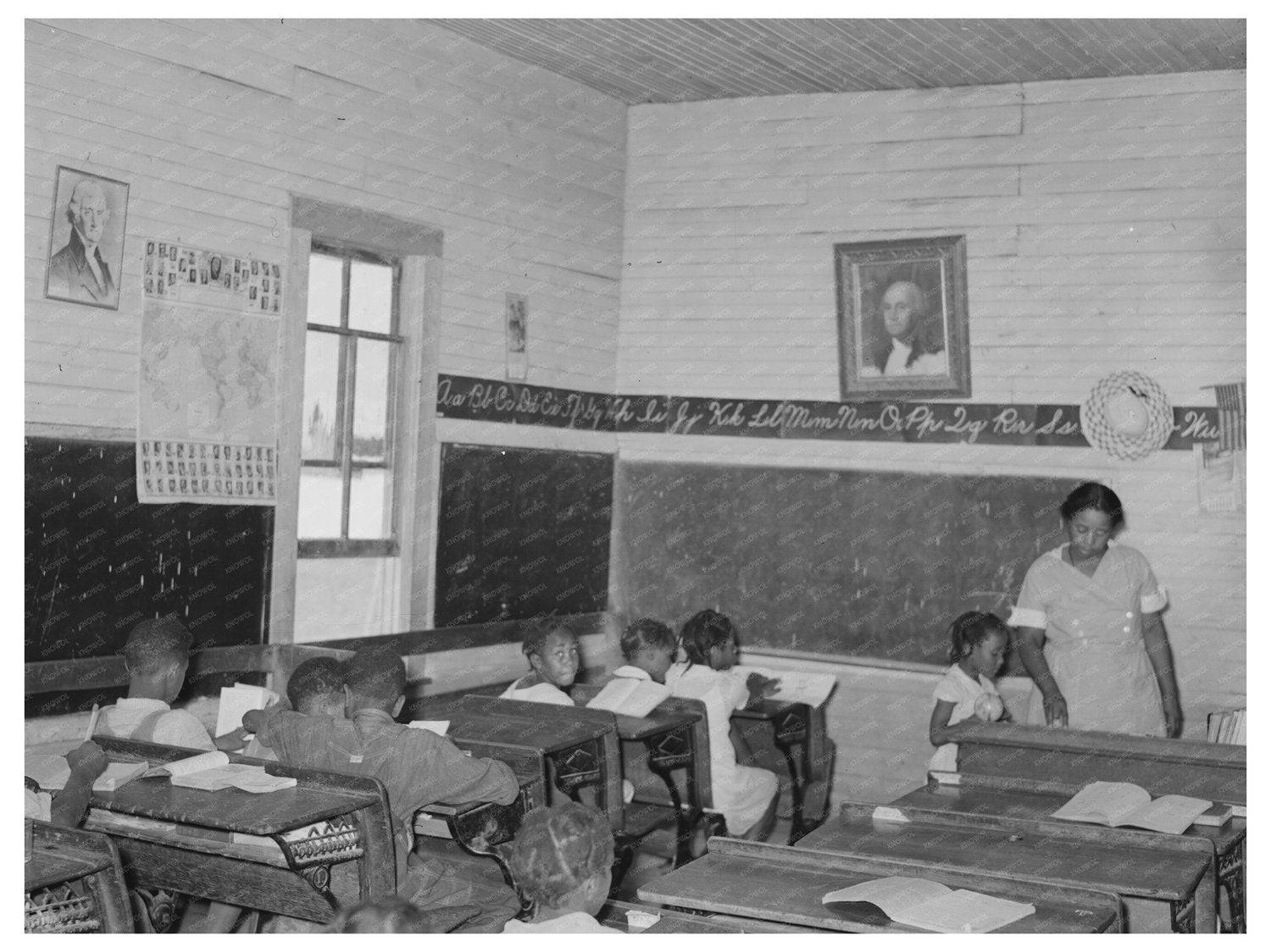 1938 Vintage Primary School in New Madrid County Missouri - Available at KNOWOL