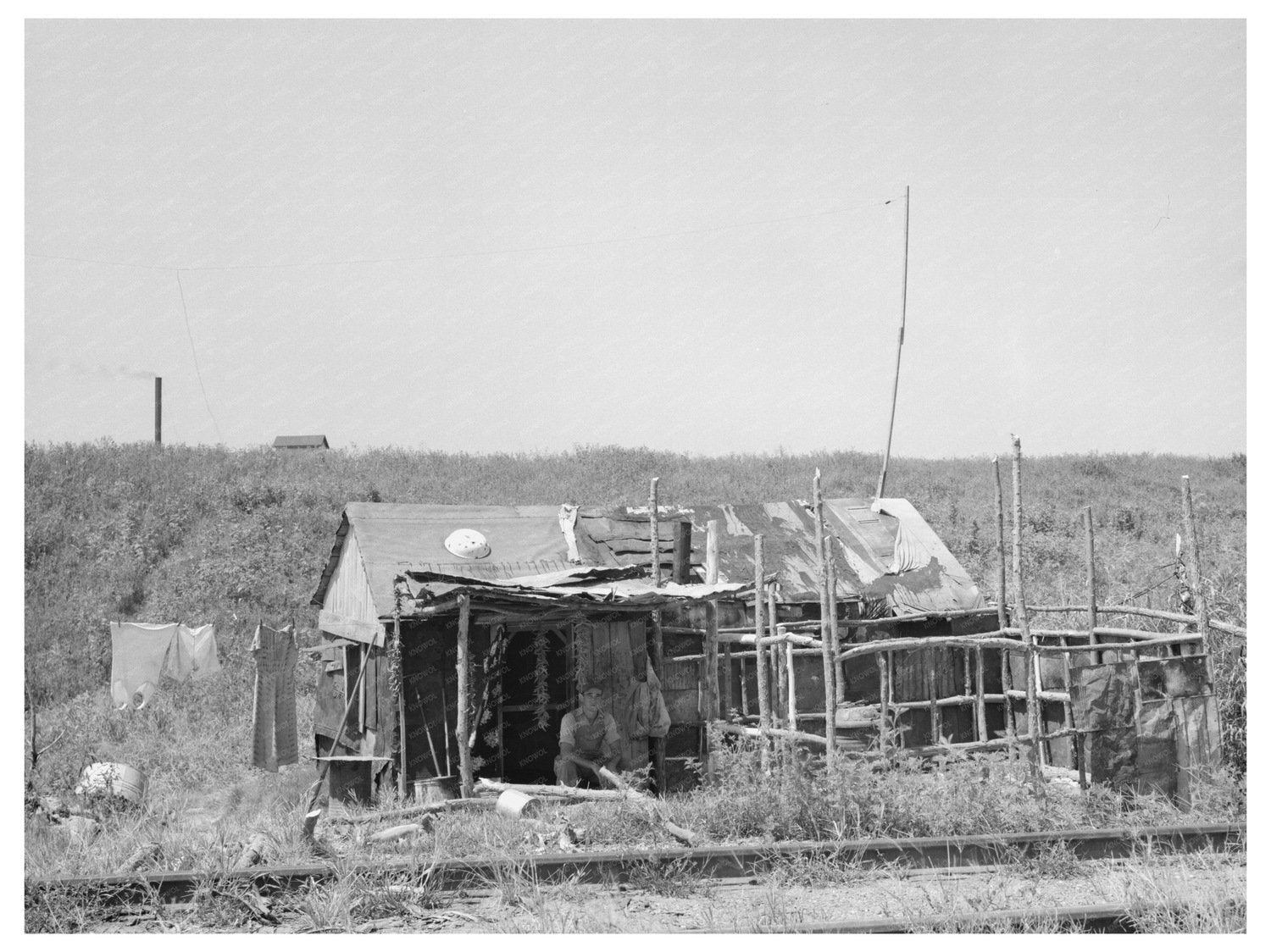 1938 Vintage Shack in Tin Town Caruthersville Missouri - Available at KNOWOL