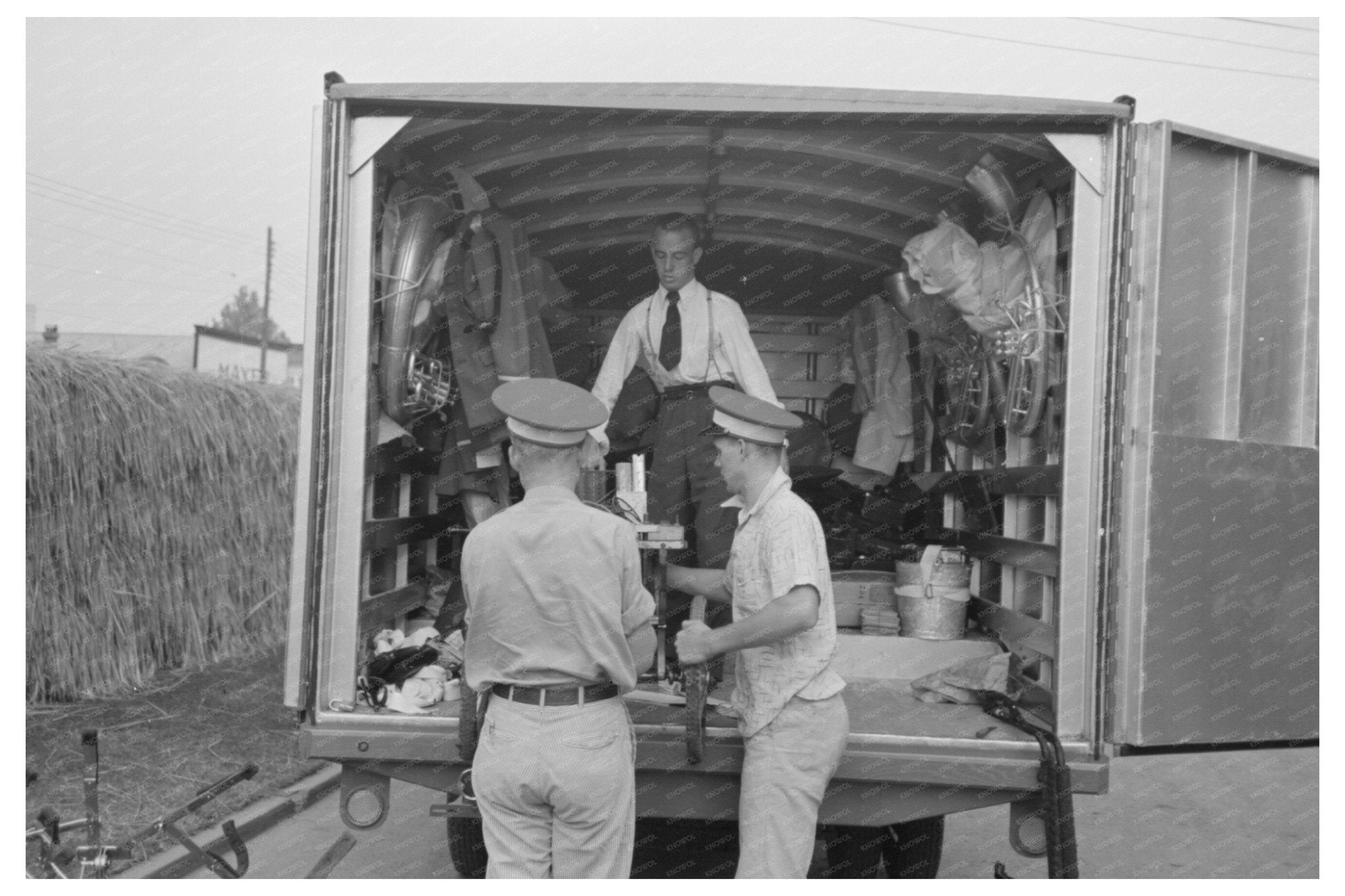 1938 Vintage Truck Interior for Transporting Band Instruments - Available at KNOWOL