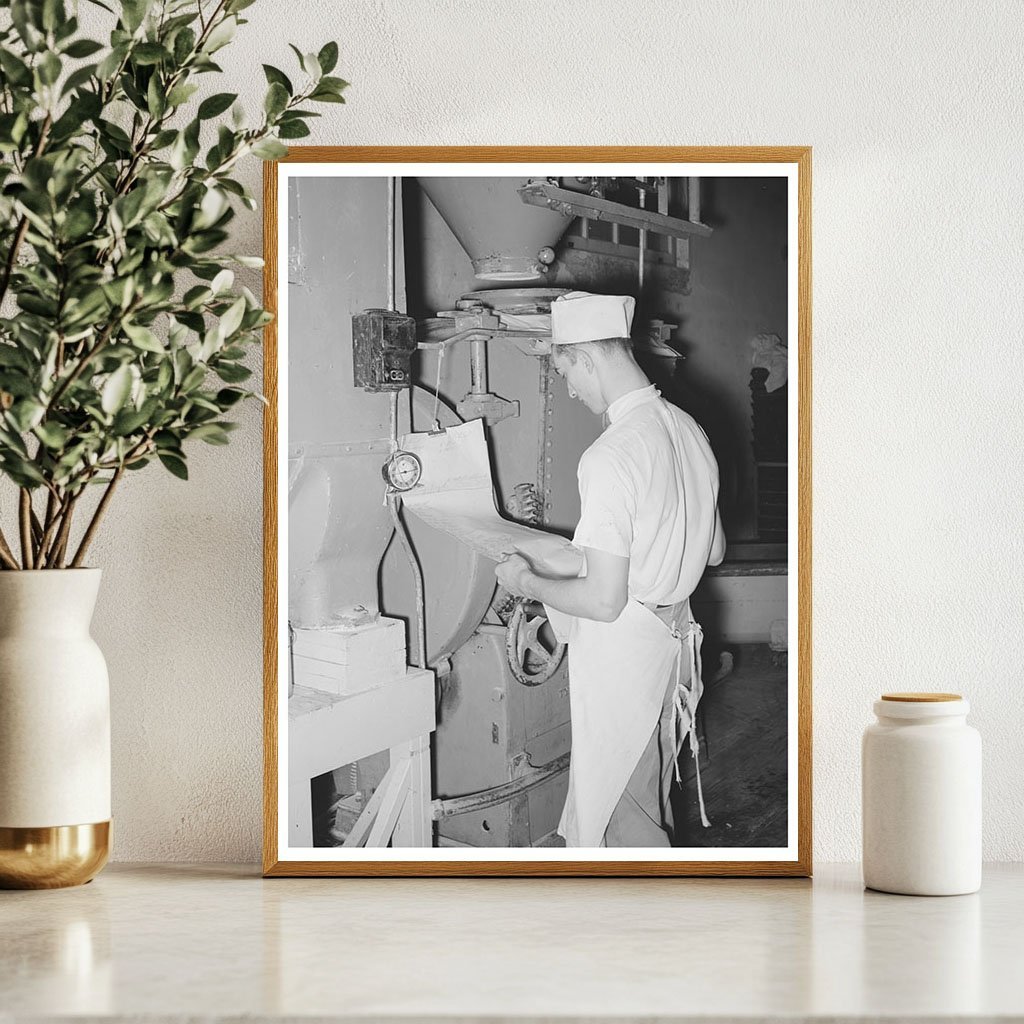 1939 Bakery Scene Worker in San Angelo Texas - Available at KNOWOL