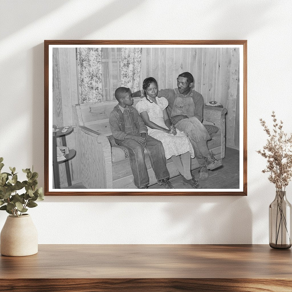 1939 Family Living Room Scene at Sabine Farms Texas - Available at KNOWOL