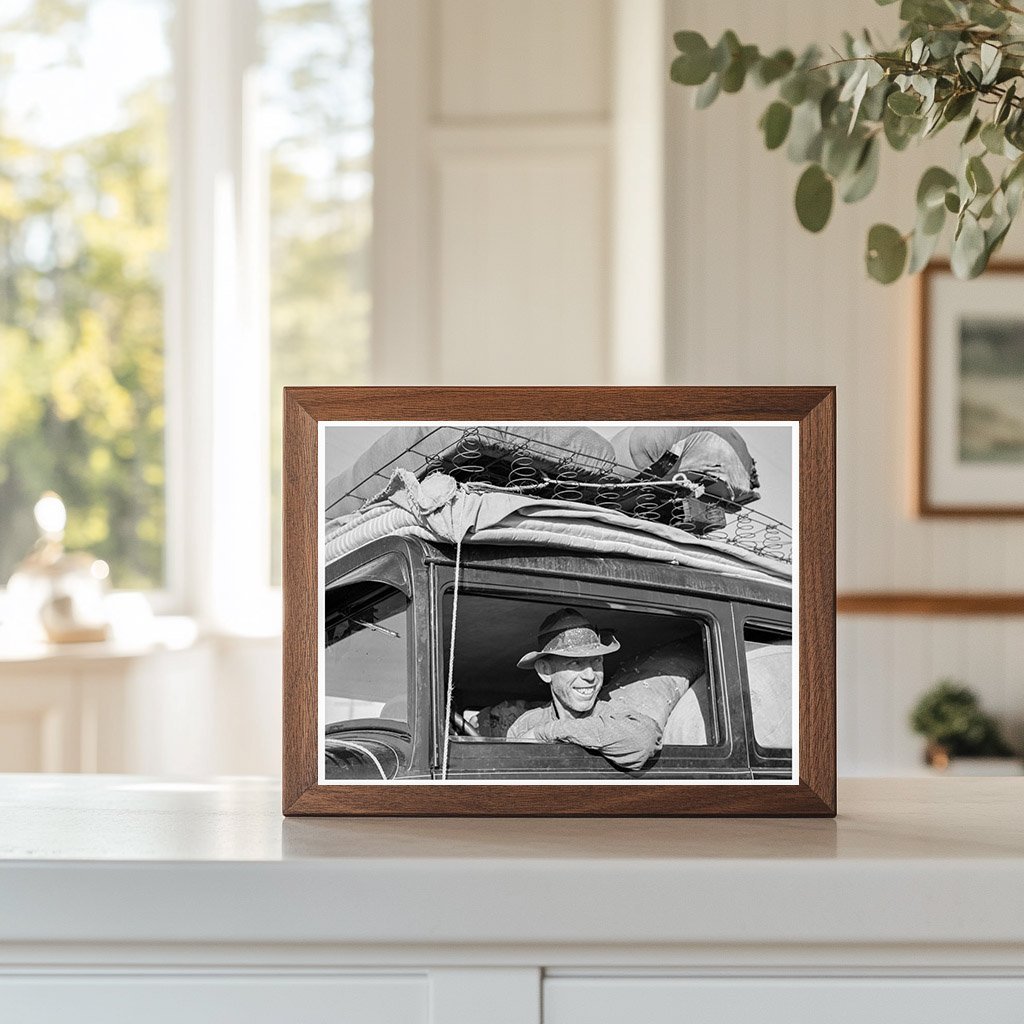 1939 Farmer Family on U.S. Route 99 California Cotton Season - Available at KNOWOL