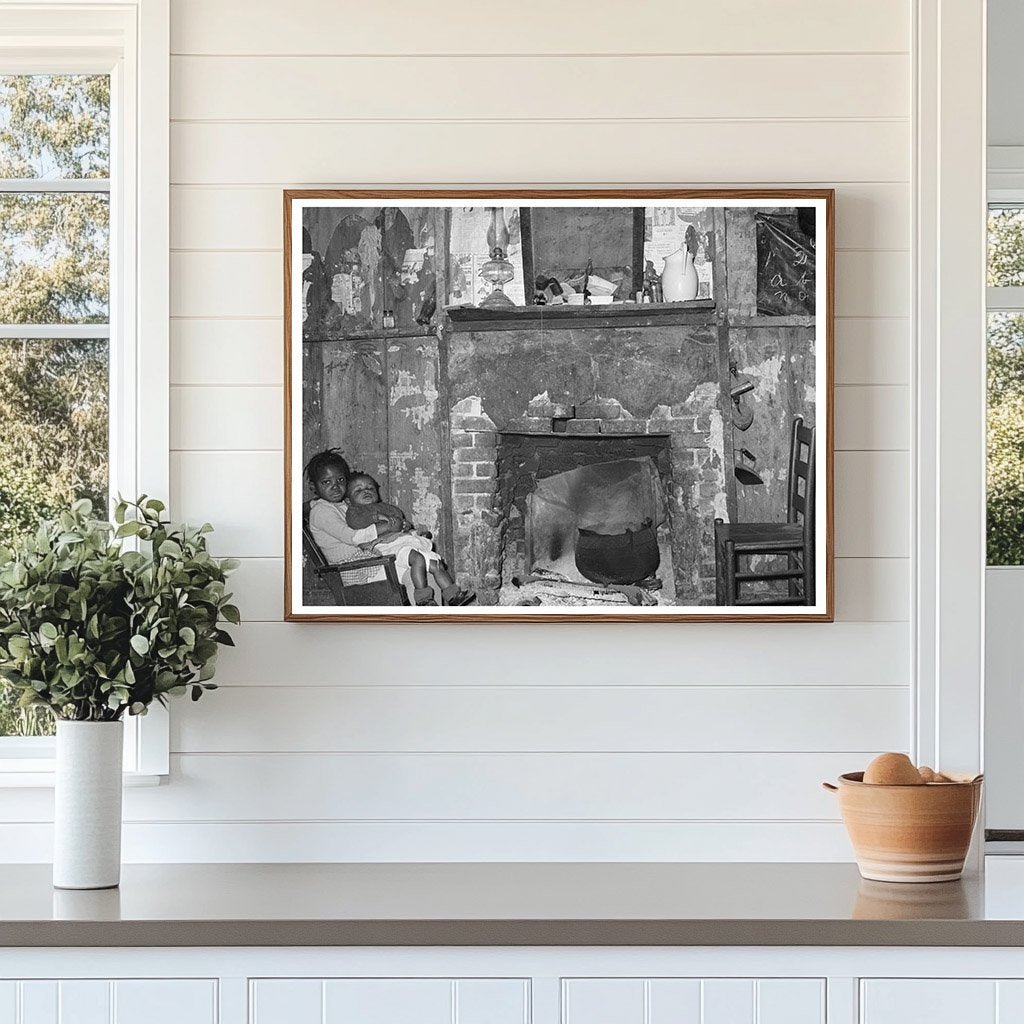 1939 Interior of Sharecroppers Cabin Louisiana - Available at KNOWOL