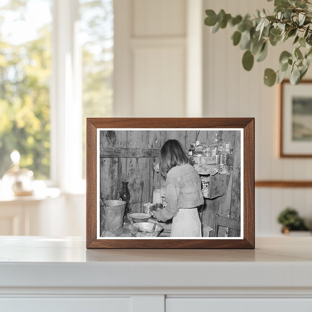 1939 Kitchen Interior of a Mexican Home in Crystal City Texas - Available at KNOWOL