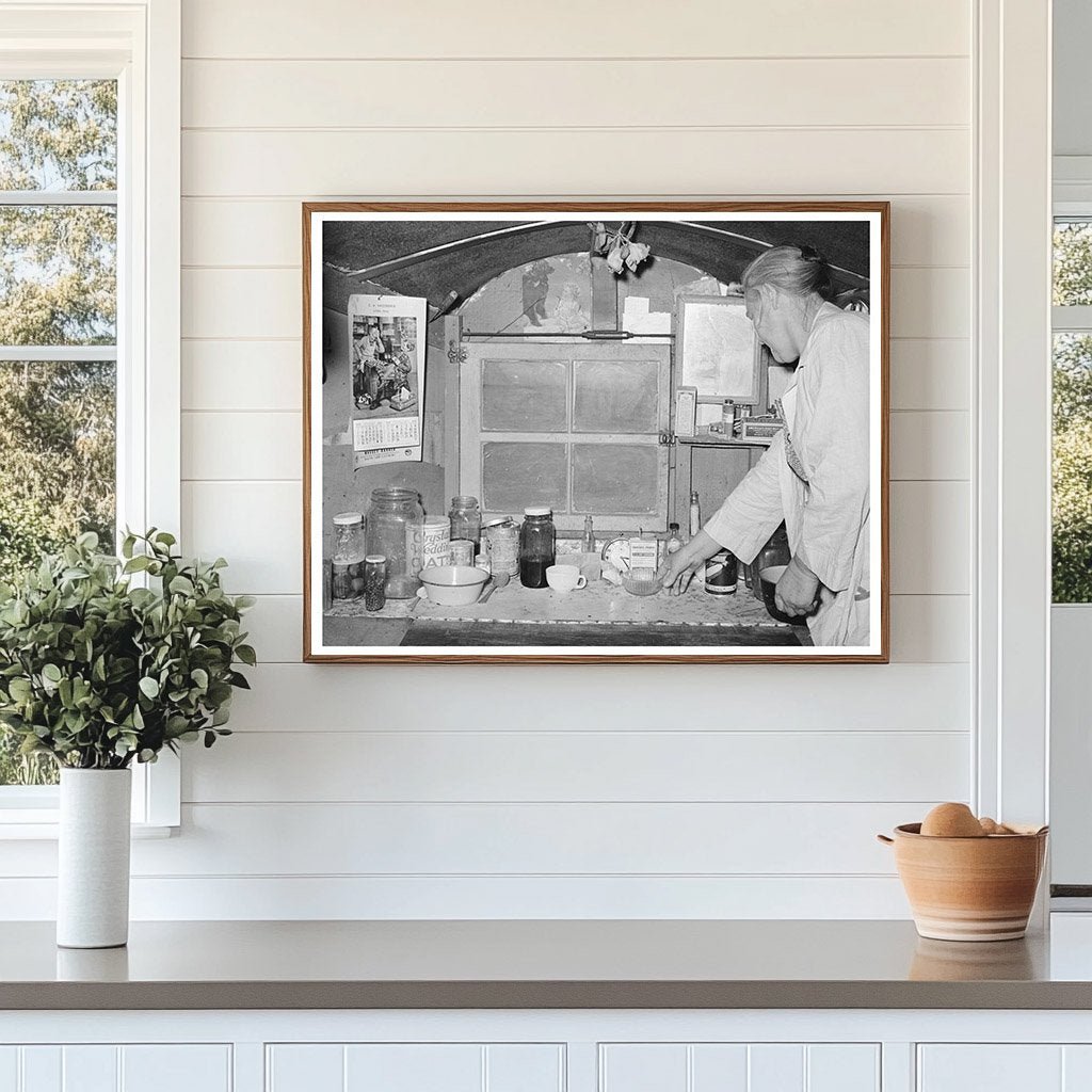 1939 Kitchen Table in Migrant Trailer in Sebastian Texas - Available at KNOWOL