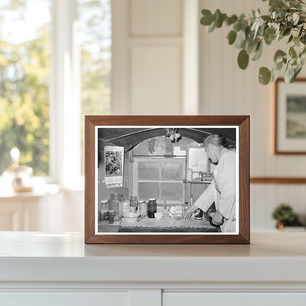 1939 Kitchen Table in Migrant Trailer in Sebastian Texas - Available at KNOWOL