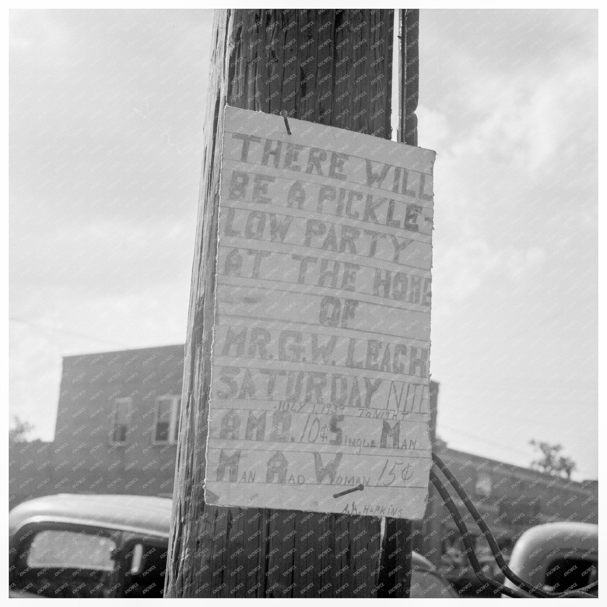 1939 Main Street Pittsboro NC Vintage Sign Photograph - Available at KNOWOL