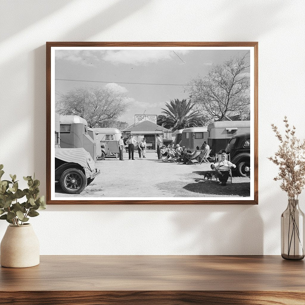 1939 Trailer Camp in McAllen Texas Historical Photo - Available at KNOWOL