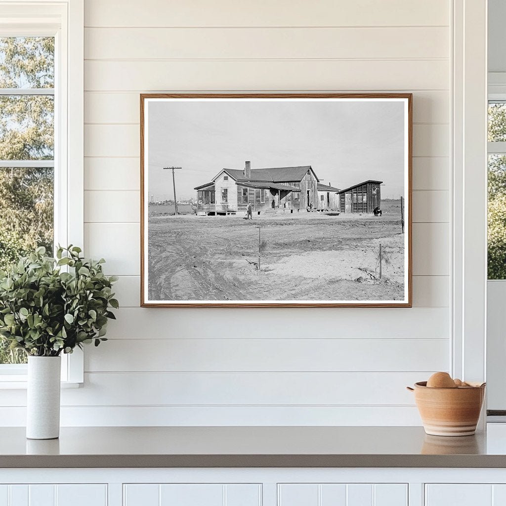 1939 Vintage Image of Cotton Workers Housing in California - Available at KNOWOL