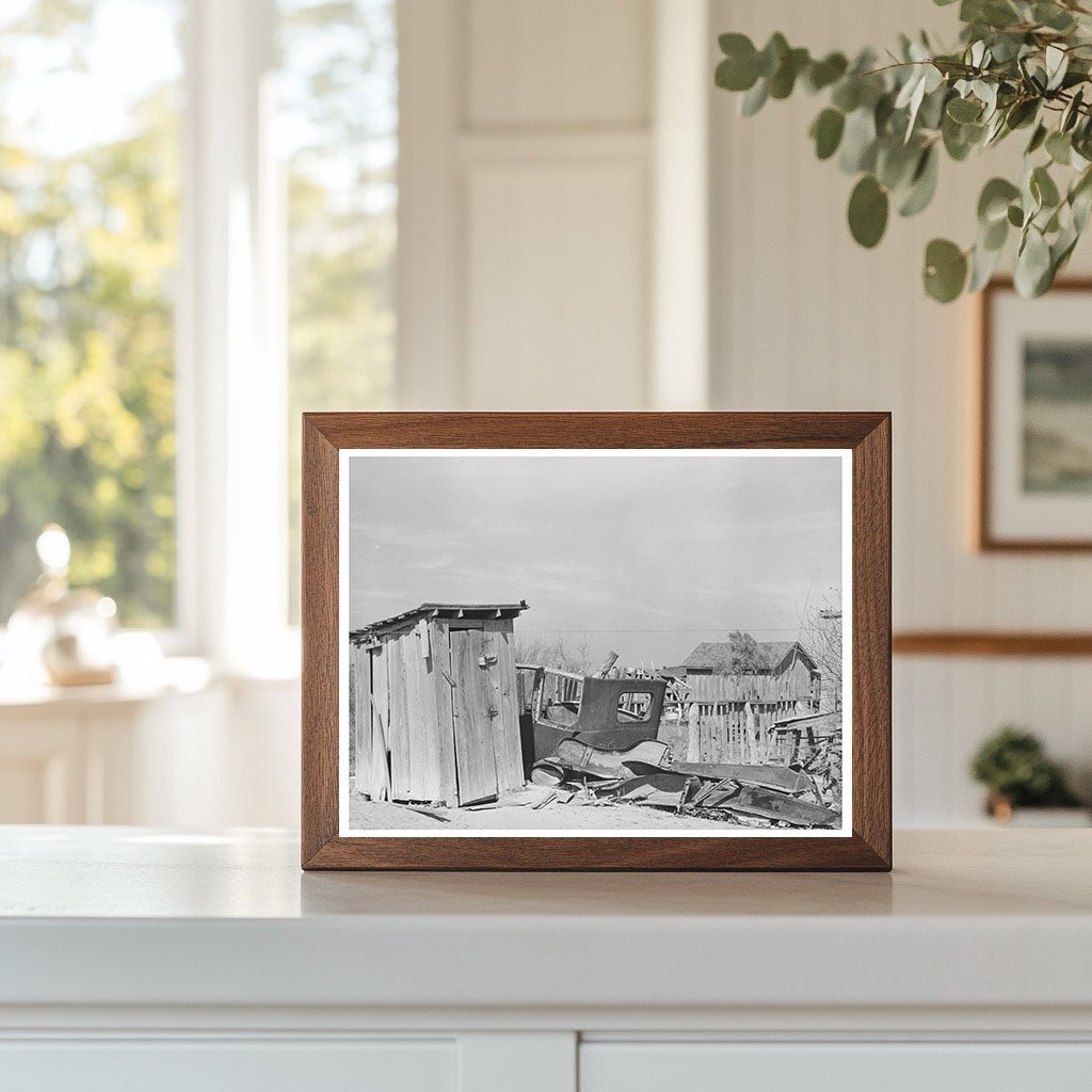 1939 Vintage Image of Crystal City Texas Backyard Wreckage - Available at KNOWOL