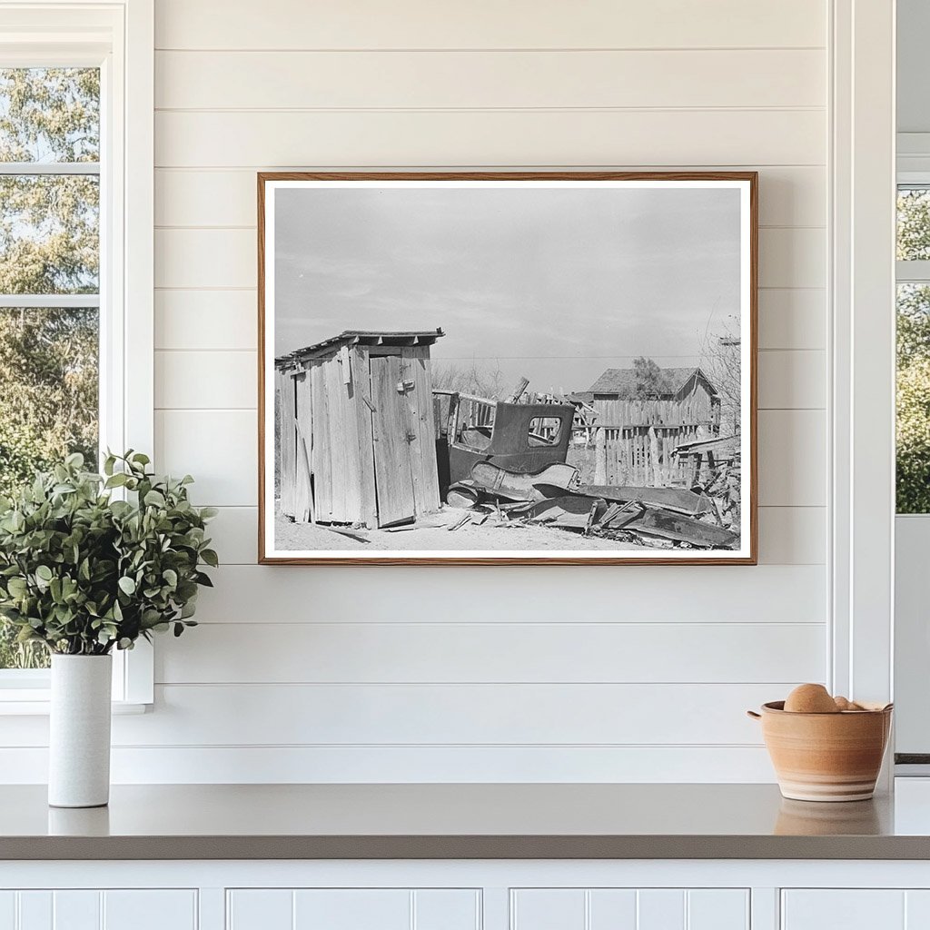 1939 Vintage Image of Crystal City Texas Backyard Wreckage - Available at KNOWOL