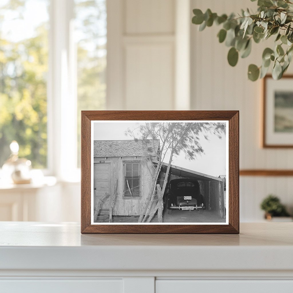 1939 Vintage Image of House and Car in Crystal City Texas - Available at KNOWOL