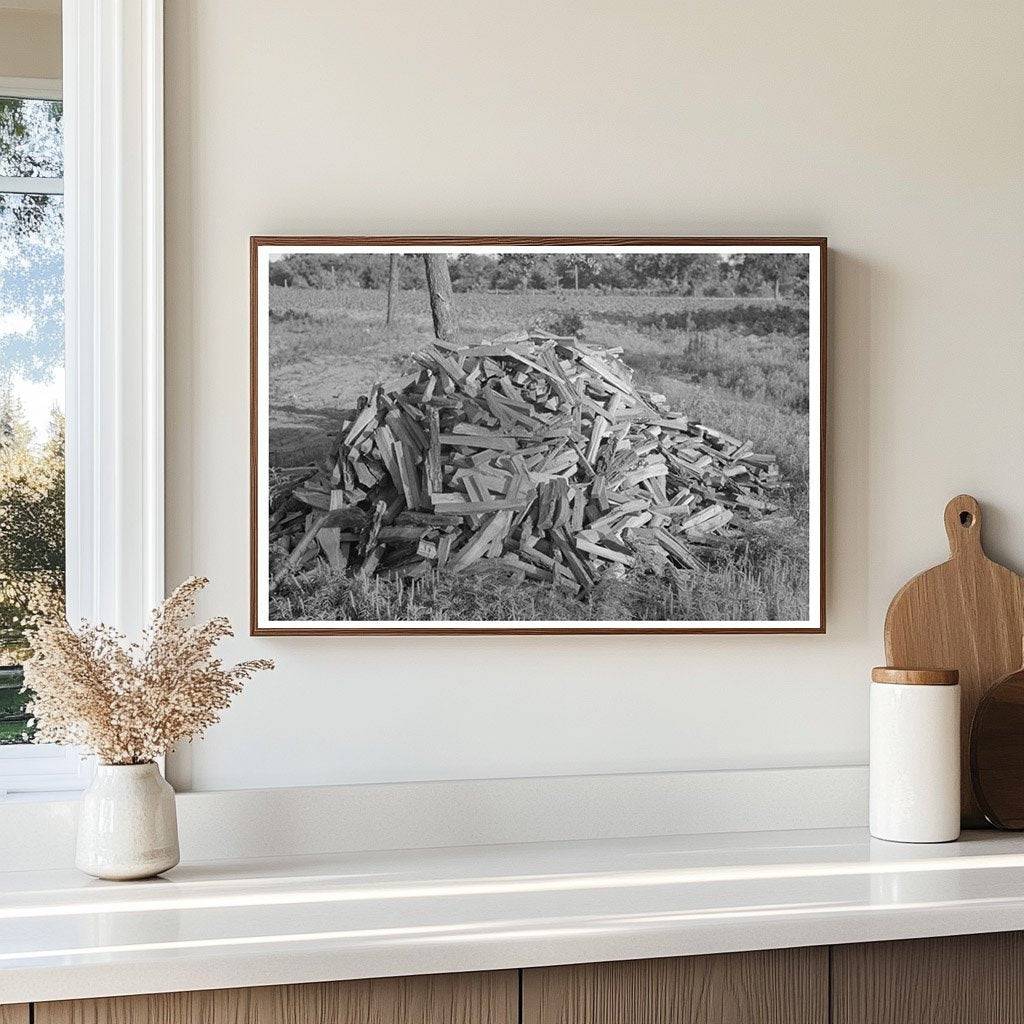 1939 Vintage Image of Indian Day Laborers Gathering Wood - Available at KNOWOL