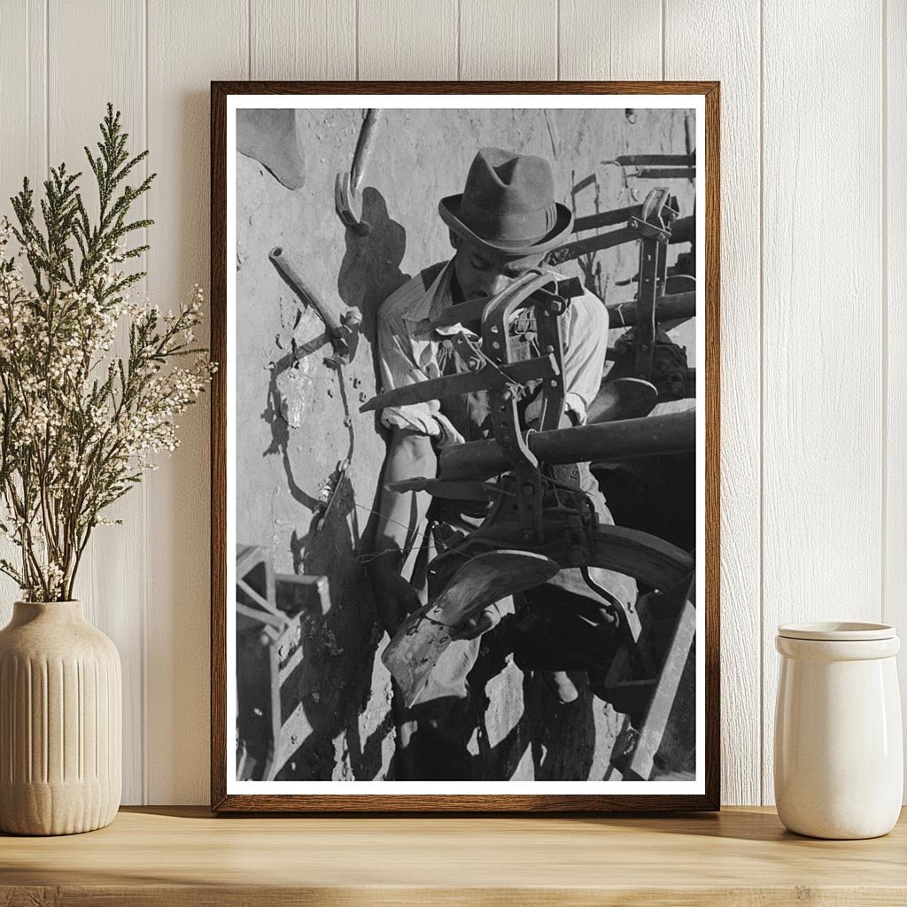 1939 Vintage Image of Laborer Adjusting Cotton Planter - Available at KNOWOL