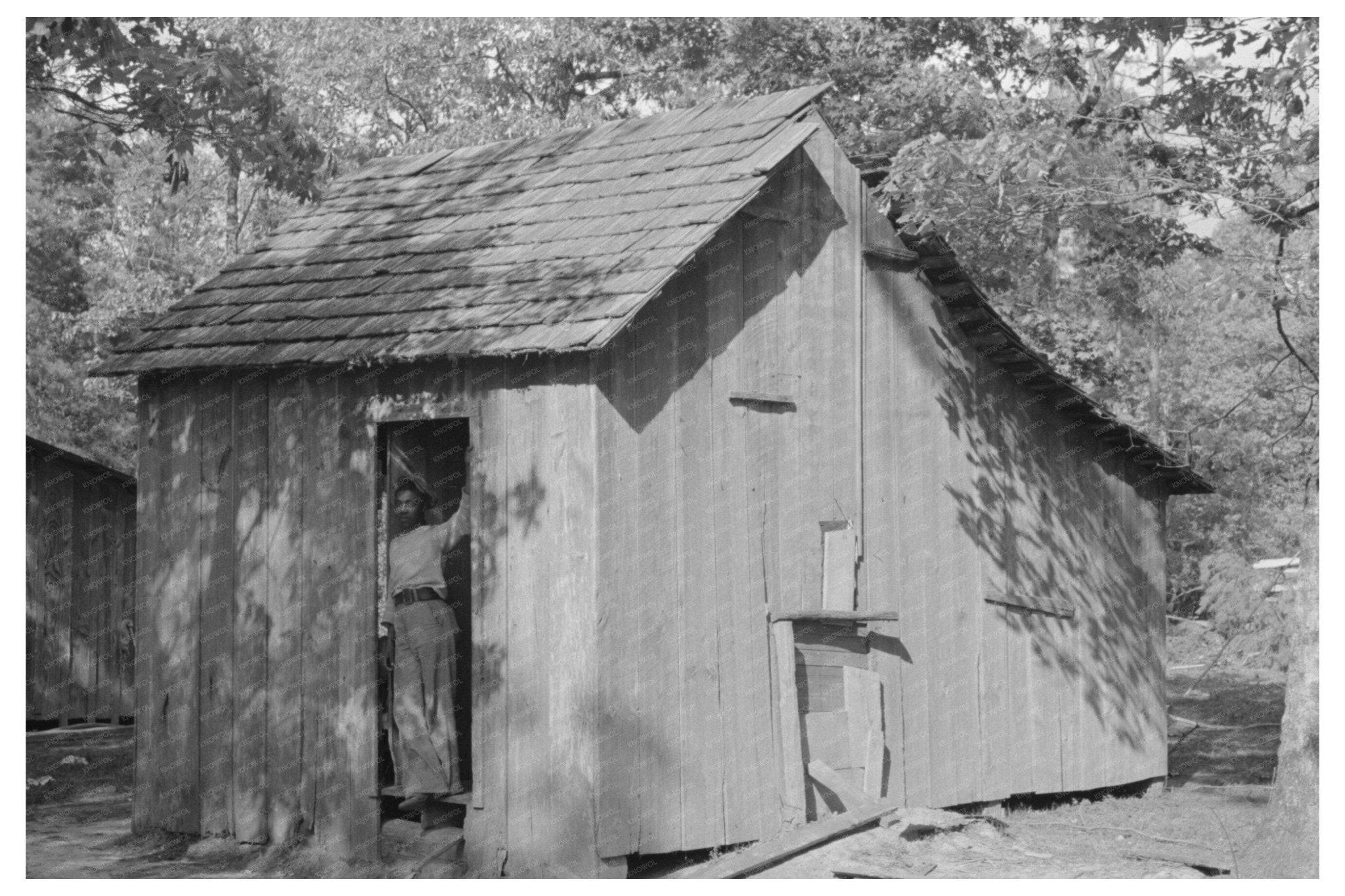 1939 Vintage Image of Migrant Worker Housing in Louisiana - Available at KNOWOL