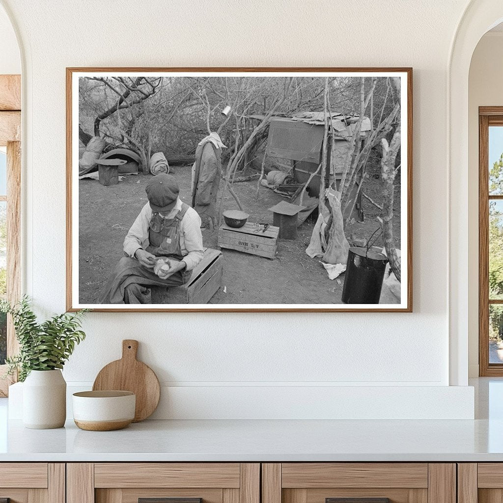 1939 Vintage Image of Migrant Worker in Harlingen Texas - Available at KNOWOL