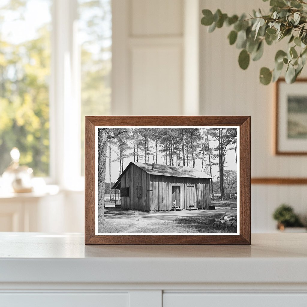 1939 Vintage Image of Migrant Workers House in Louisiana - Available at KNOWOL