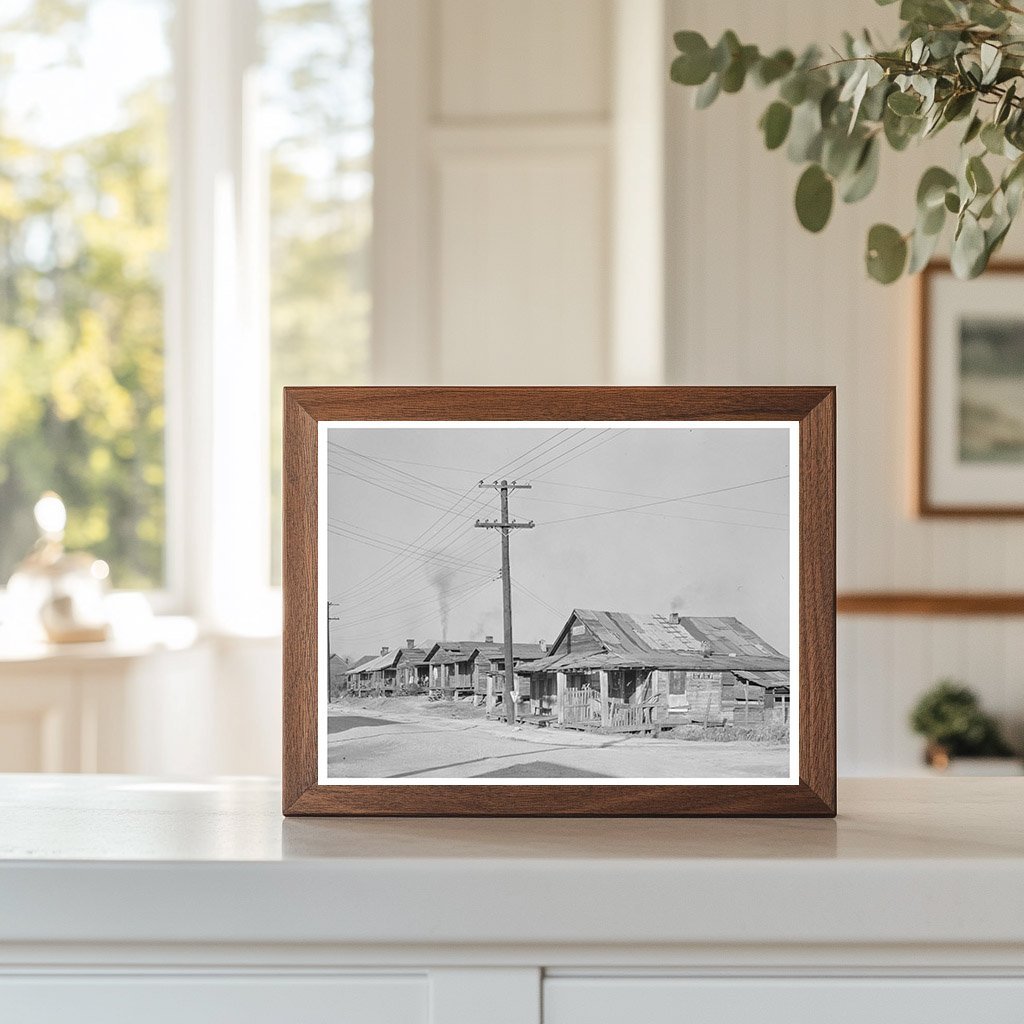 1939 Vintage Image of Substandard Housing in Laurel Mississippi - Available at KNOWOL