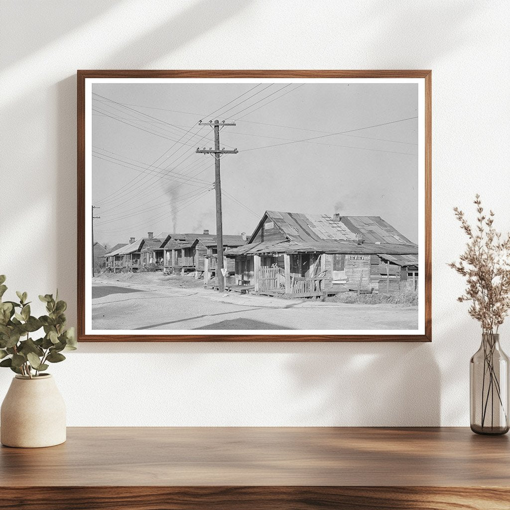 1939 Vintage Image of Substandard Housing in Laurel Mississippi - Available at KNOWOL