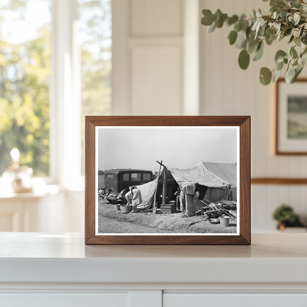 1939 Vintage Image of White Migrant Camp in Weslaco Texas - Available at KNOWOL