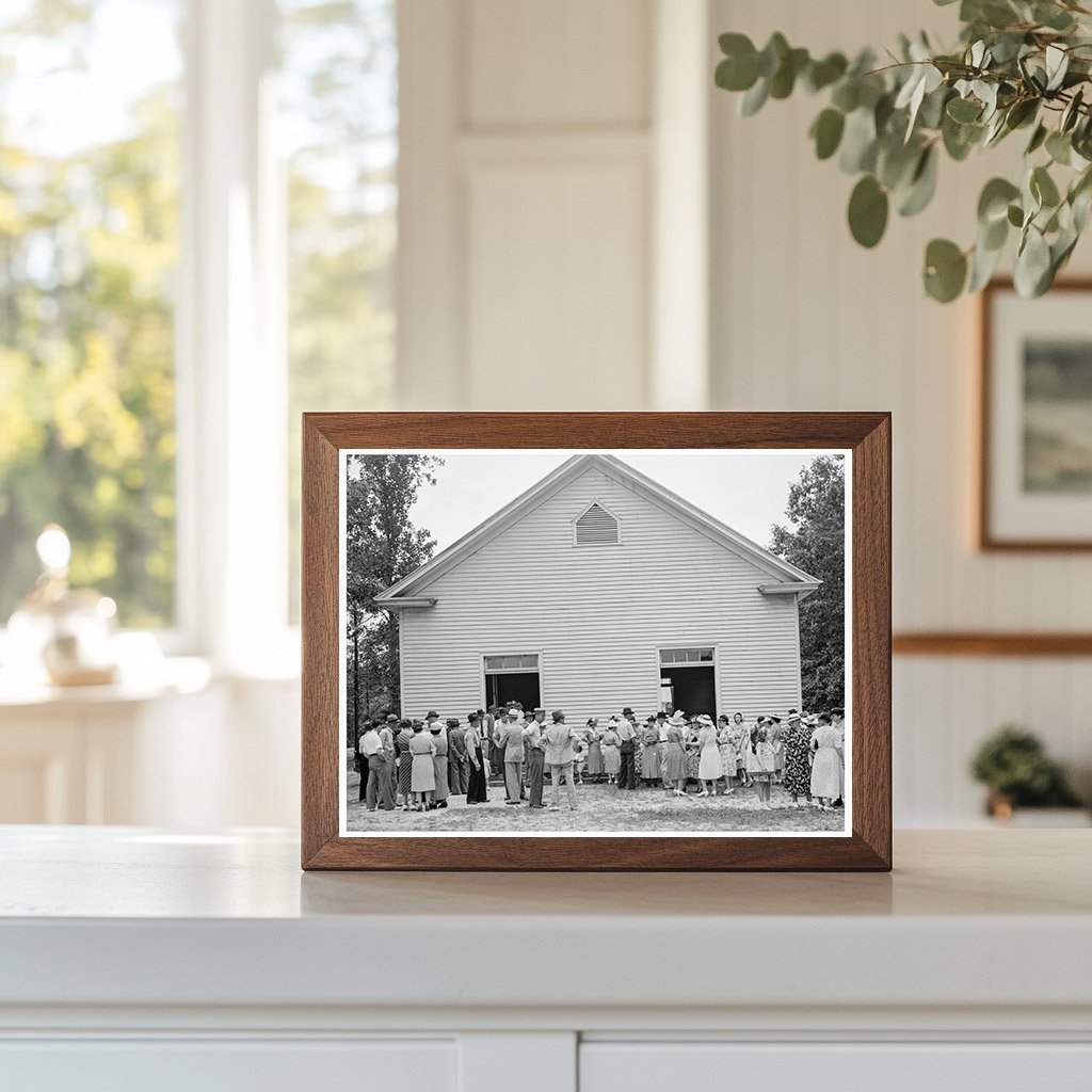 1939 Vintage Photo of Church Gathering in North Carolina - Available at KNOWOL