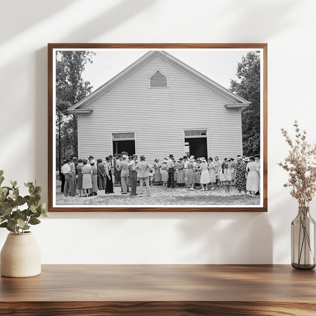 1939 Vintage Photo of Church Gathering in North Carolina - Available at KNOWOL