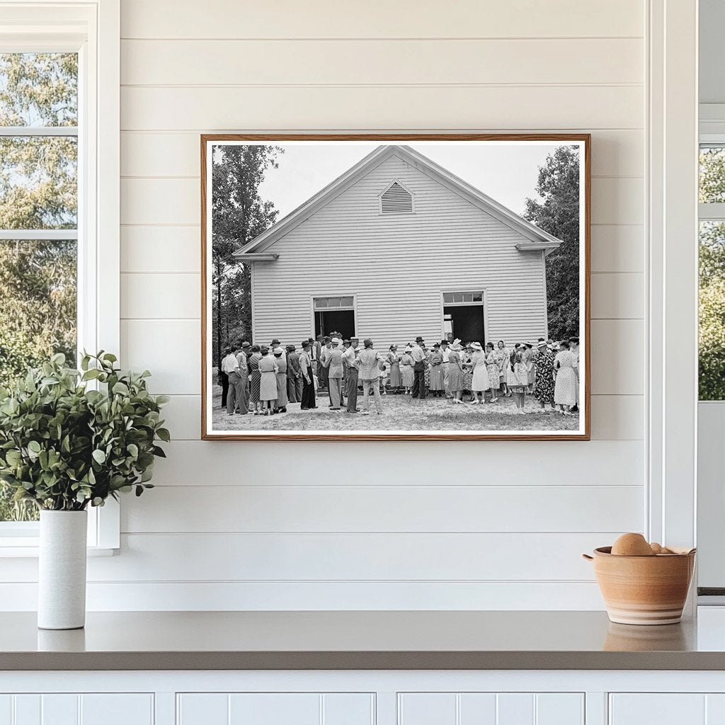 1939 Vintage Photo of Church Gathering in North Carolina - Available at KNOWOL