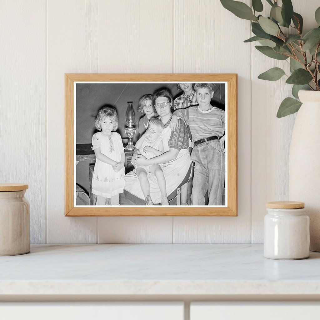 1939 Vintage Photo of Family in Tent Oregon Great Depression - Available at KNOWOL