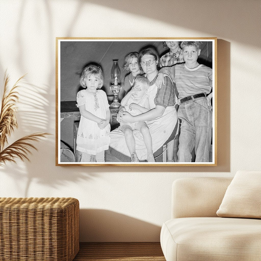 1939 Vintage Photo of Family in Tent Oregon Great Depression - Available at KNOWOL