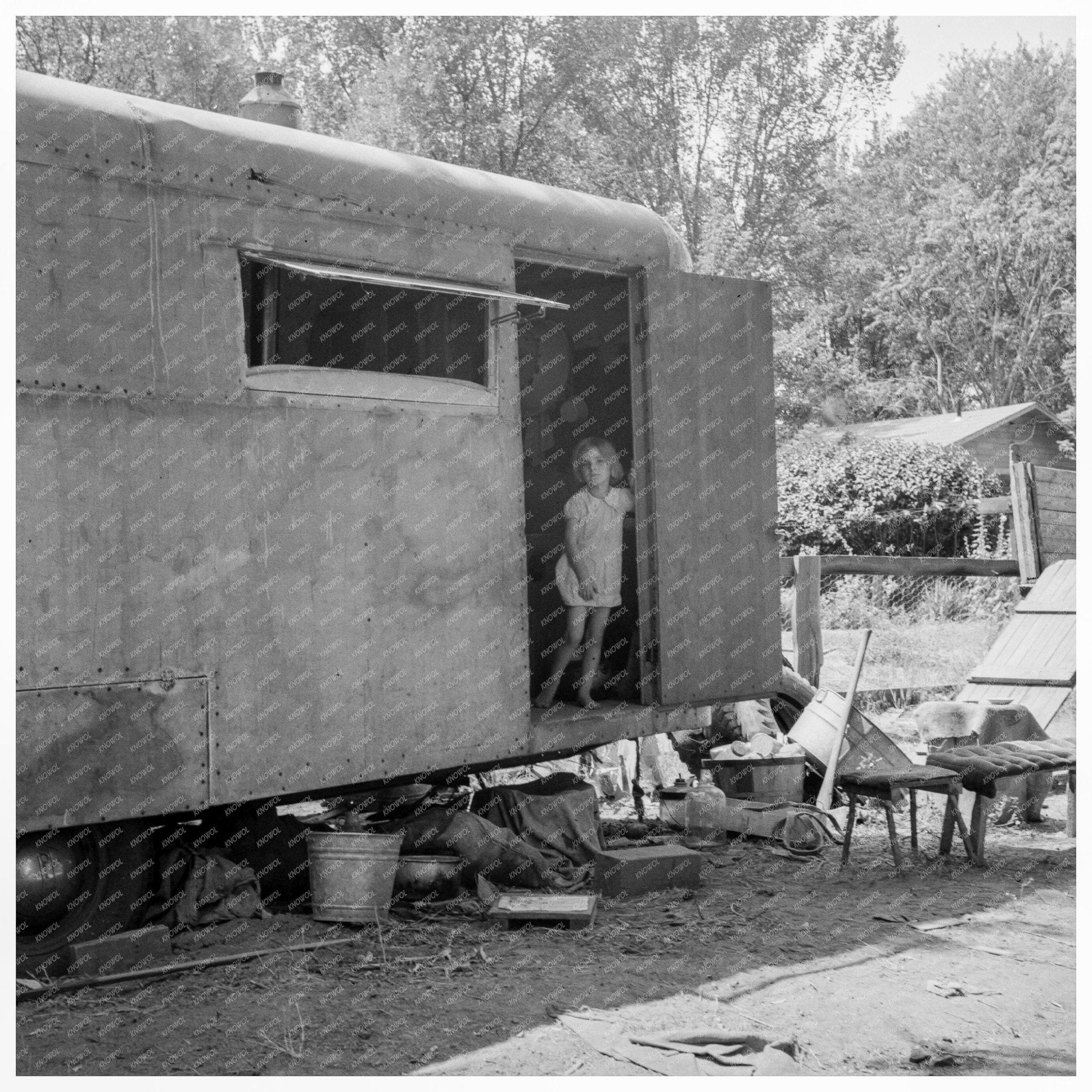 1939 Vintage Photo of House Trailer in Yakima Valley - Available at KNOWOL