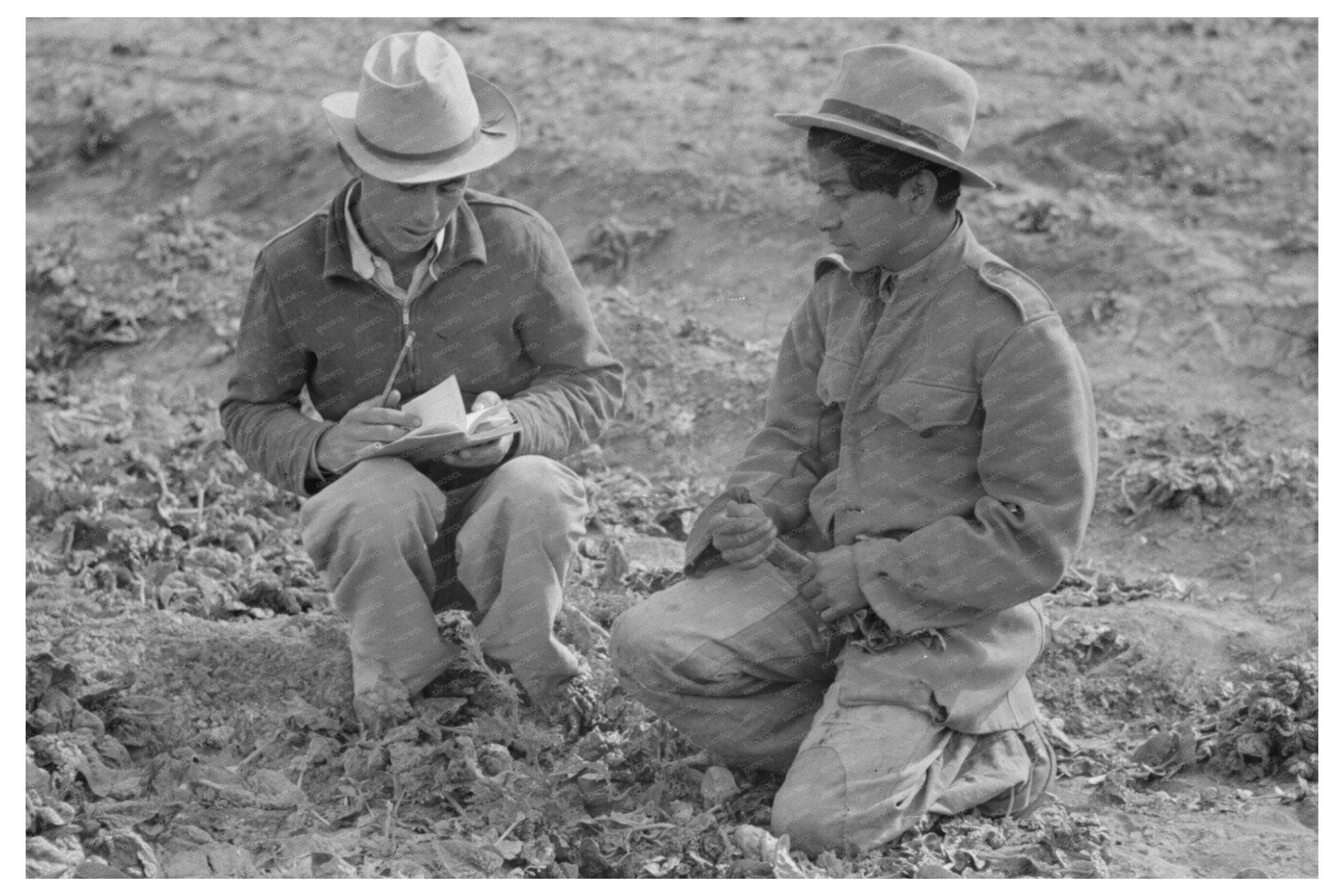 1939 Vintage Photo of Mexican Labor Contractors in Texas - Available at KNOWOL