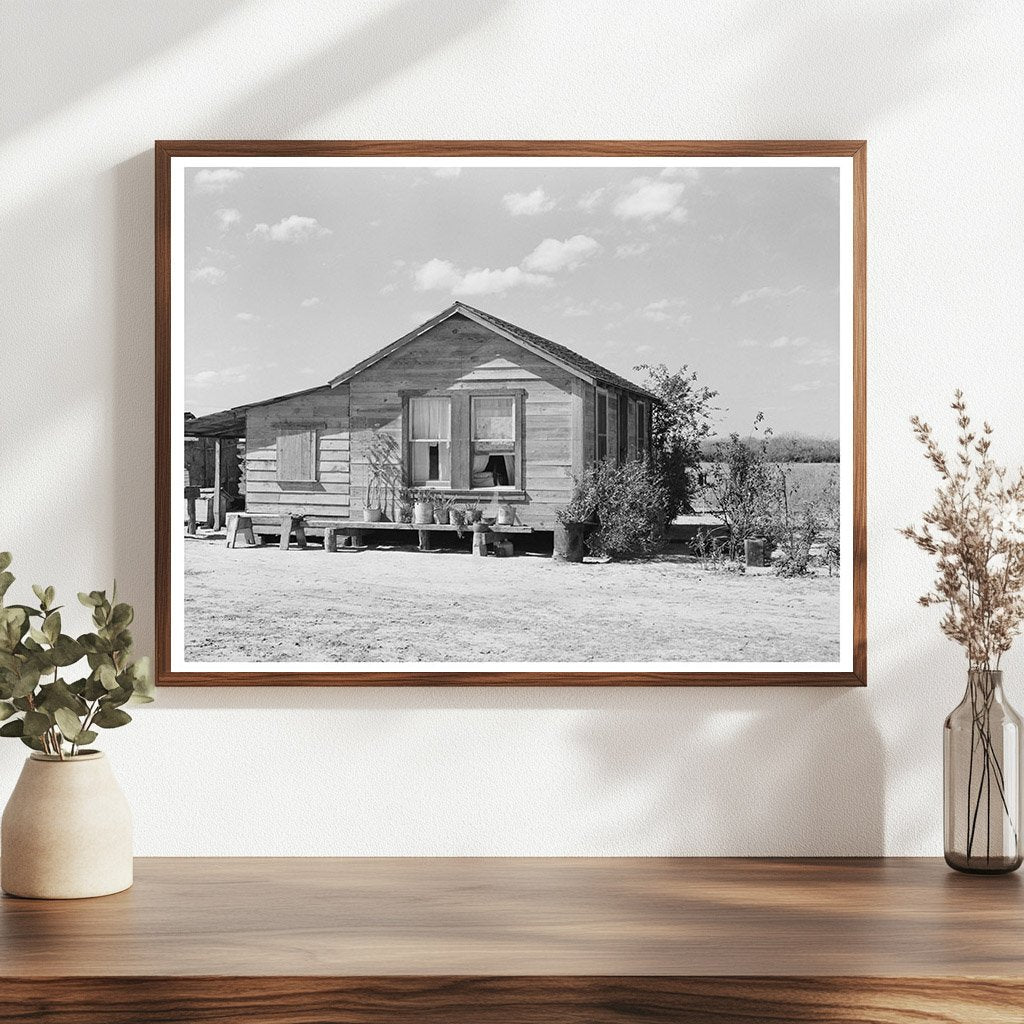 1939 Vintage Photo of Mexican Laborers Home in Texas - Available at KNOWOL