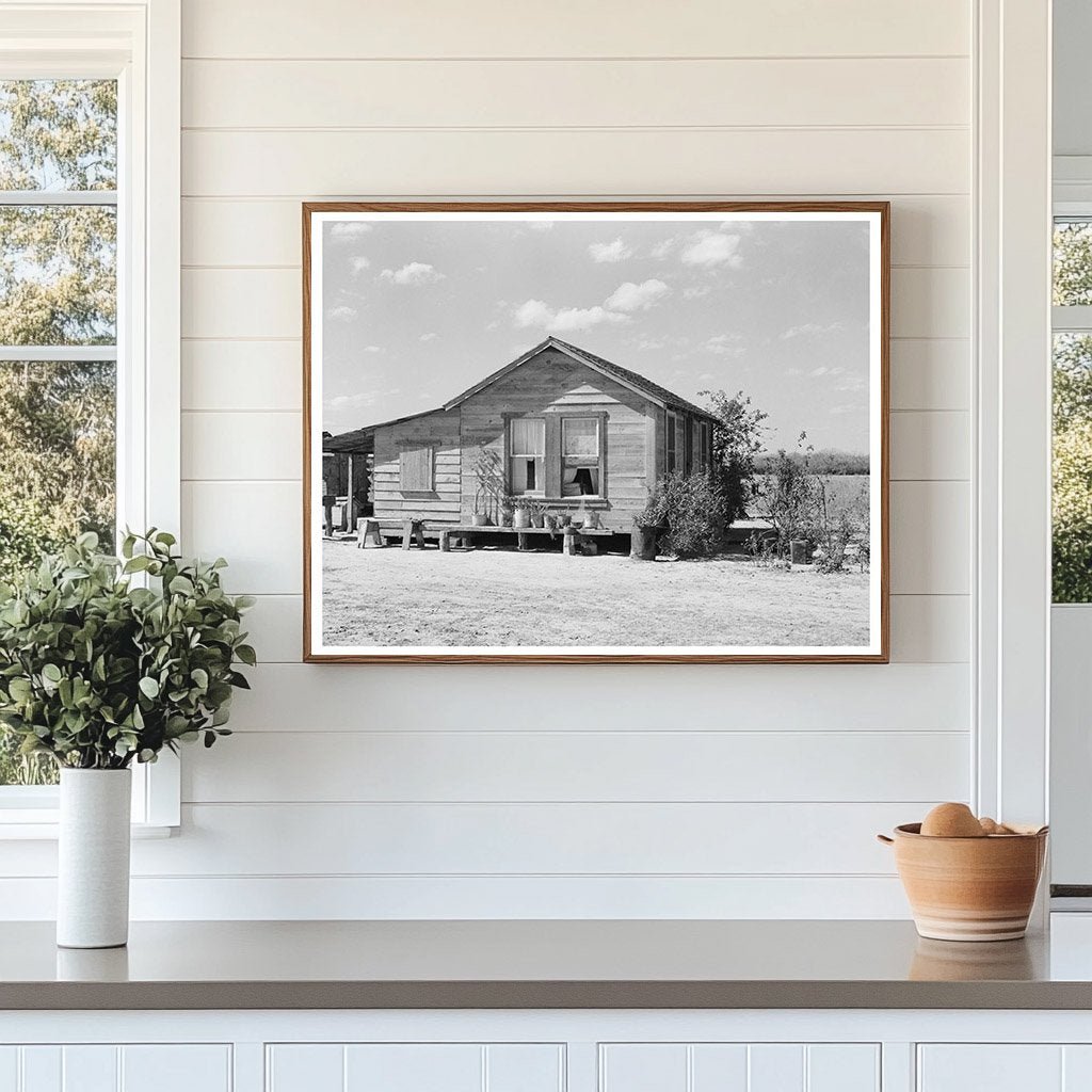 1939 Vintage Photo of Mexican Laborers Home in Texas - Available at KNOWOL