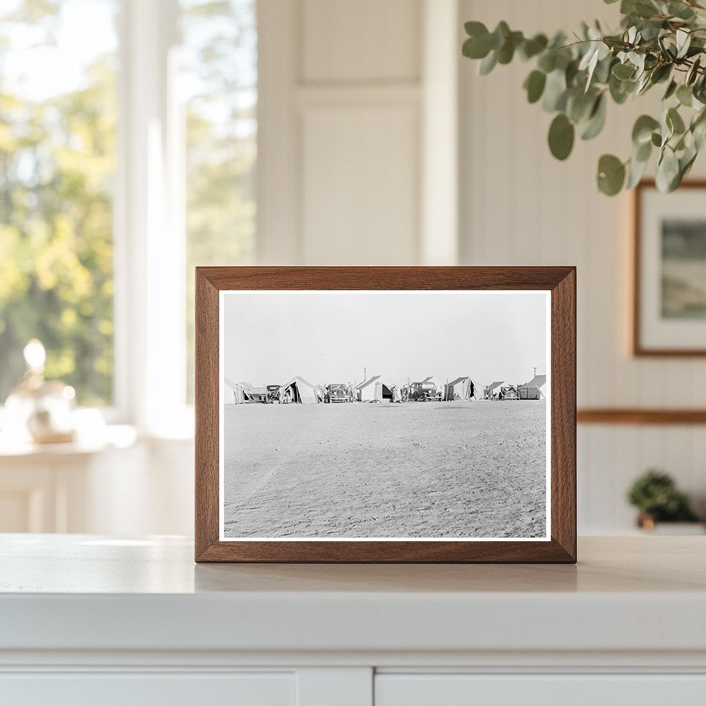 1939 Vintage Photo of Migrant Labor Camp Tents California - Available at KNOWOL