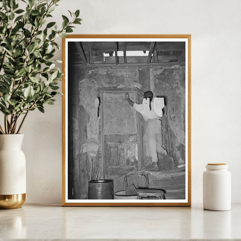 1939 Vintage Photo of Migrant Laborer Home in Oklahoma - Available at KNOWOL