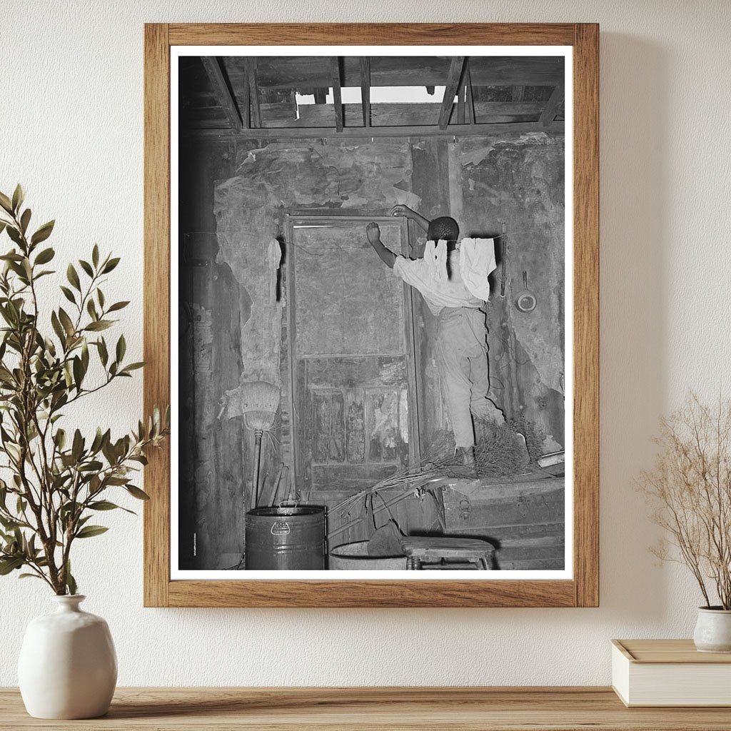 1939 Vintage Photo of Migrant Laborer Home in Oklahoma - Available at KNOWOL