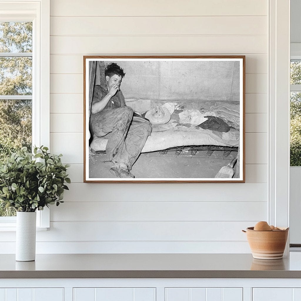 1939 Vintage Photo of Migrant Worker Son in Texas - Available at KNOWOL