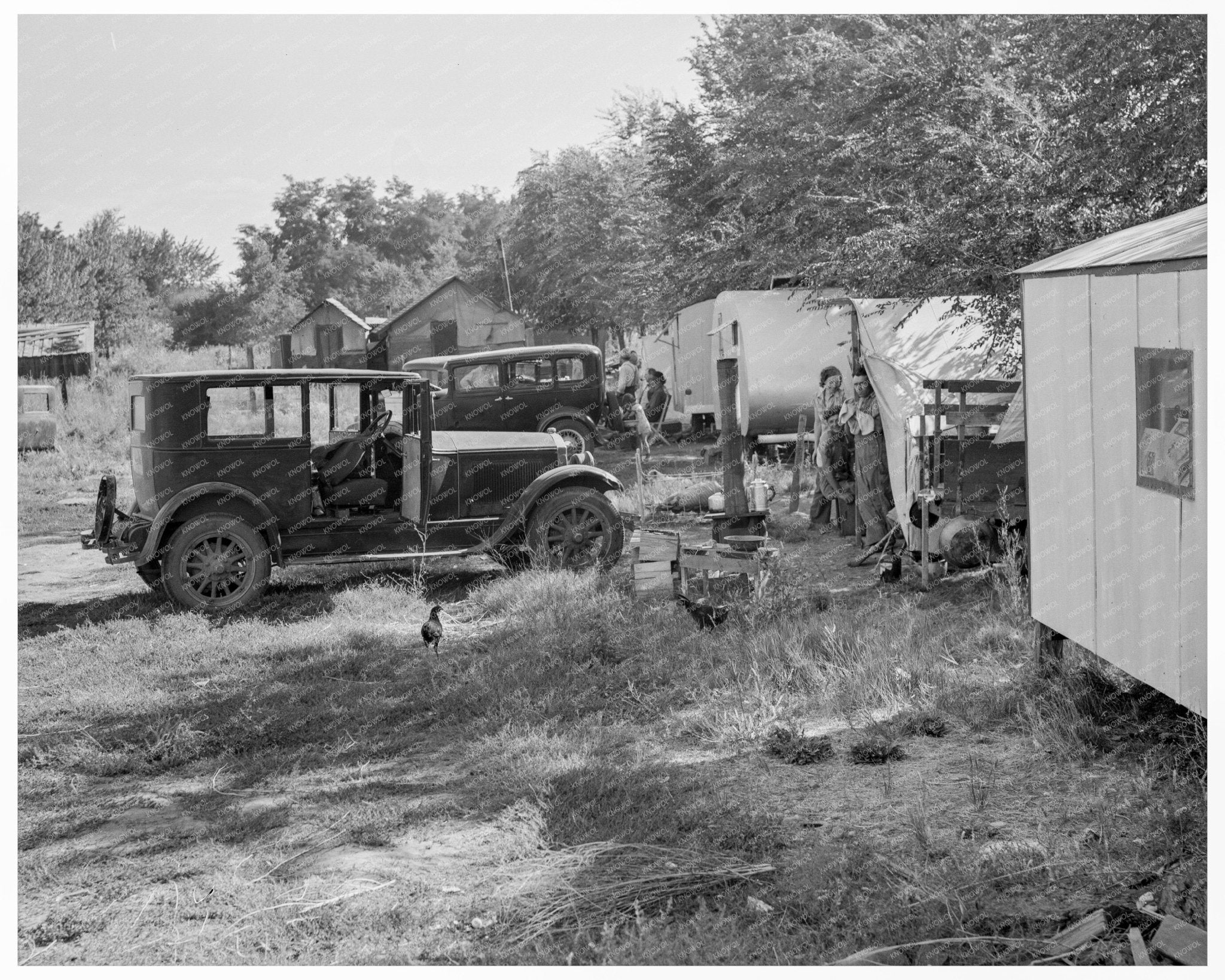 1939 Vintage Photo of Migrant Workers in Yakima Valley - Available at KNOWOL