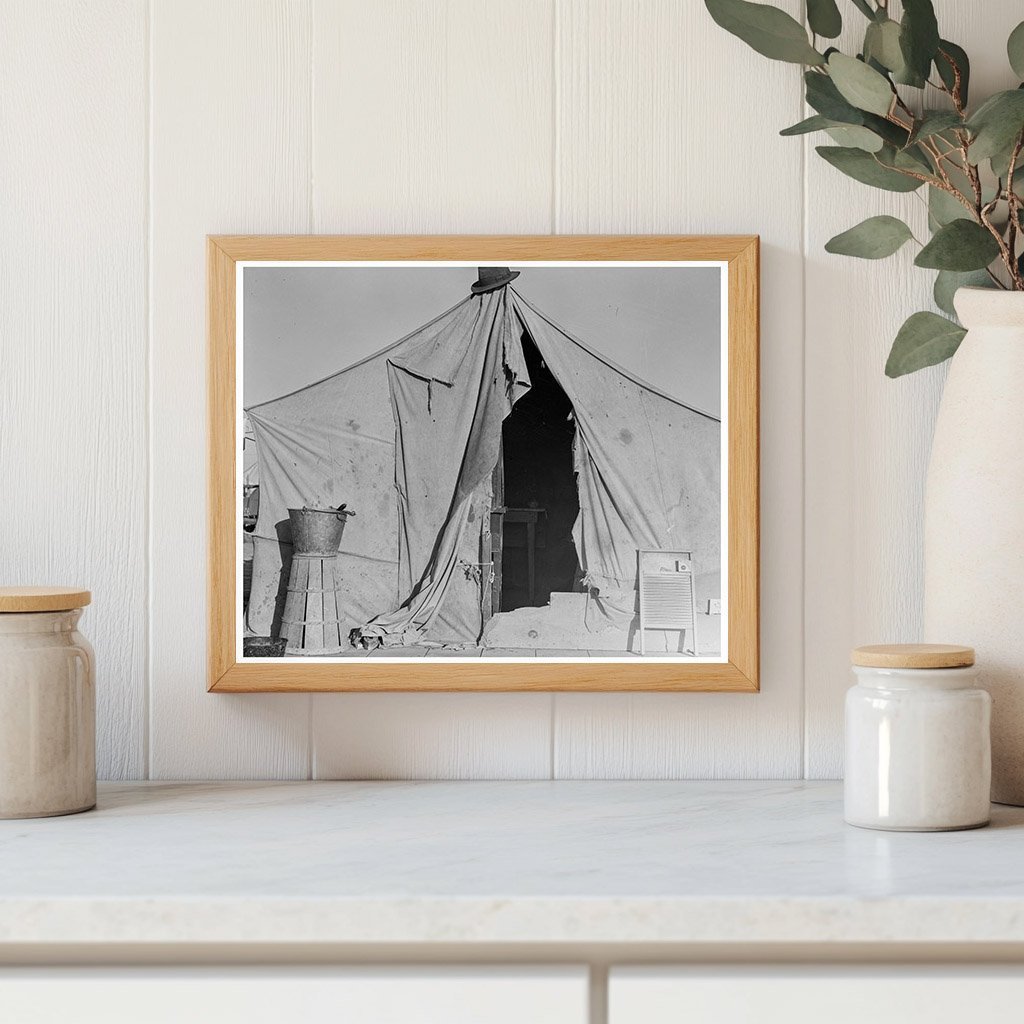 1939 Vintage Photo of Tents for Pea Pickers in California - Available at KNOWOL