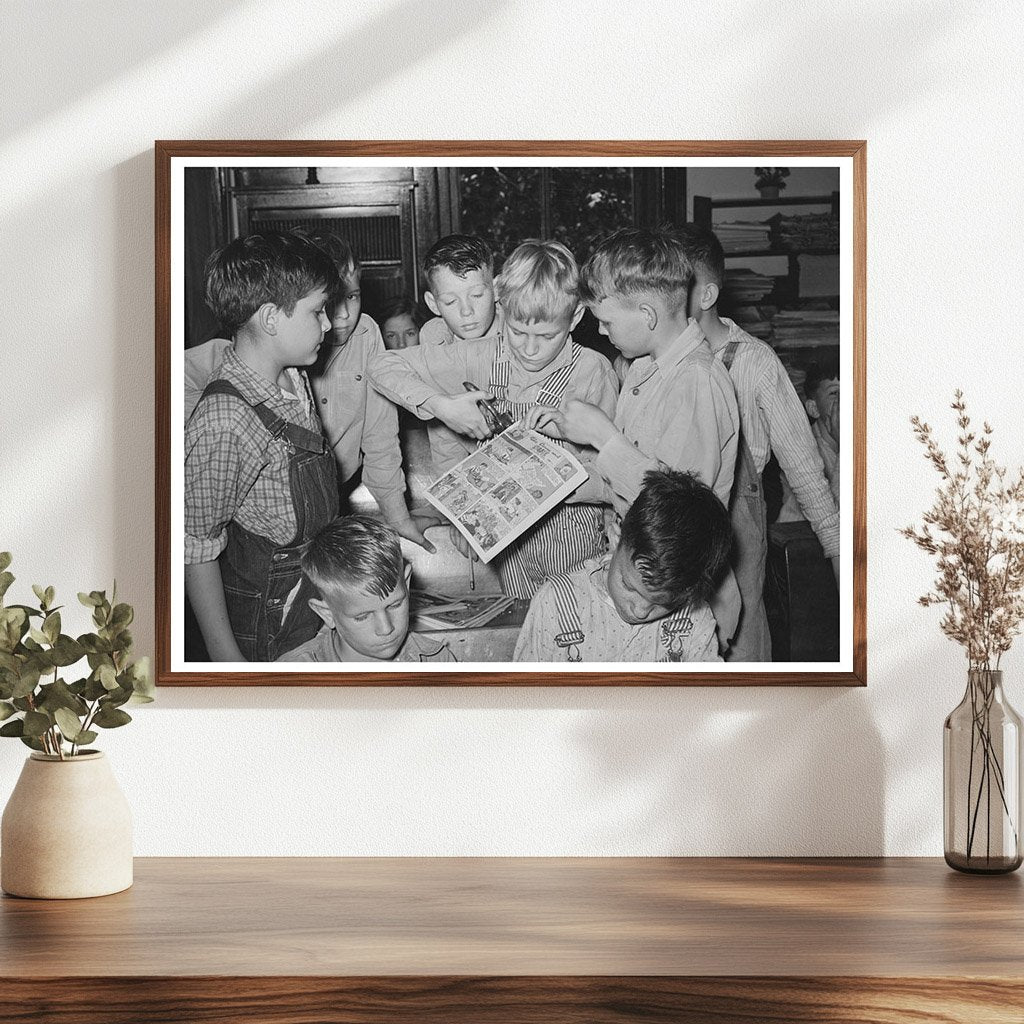 1939 Vintage Photo of Texas Students Making Comic Strip Books - Available at KNOWOL