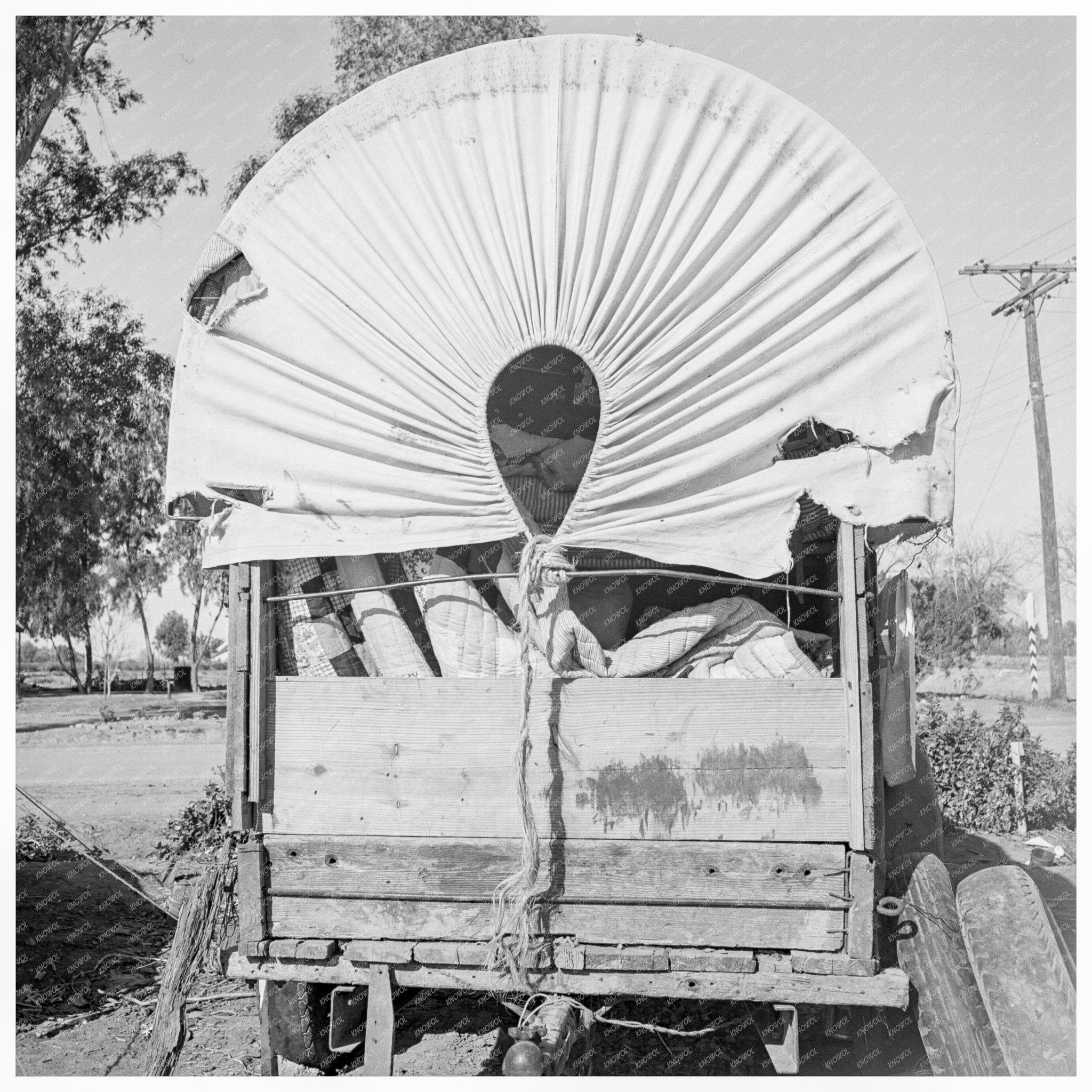 1939 Vintage Photograph of Migrant Workers in California - Available at KNOWOL