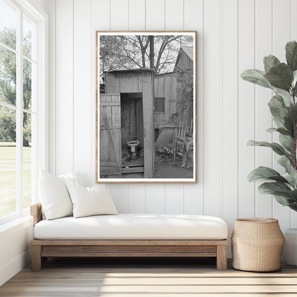 1939 Vintage Photograph of Privy and Water Supply in Texas - Available at KNOWOL